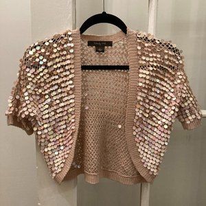 Wendy Hil Knit sequins Shrug